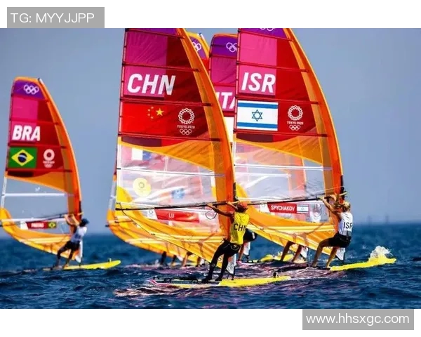 中国队晋级奥运帆船决赛,比赛画面美如画